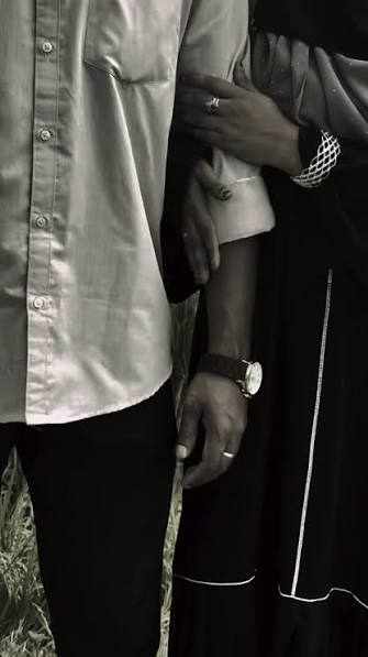 Couple Holding Hands Blurry