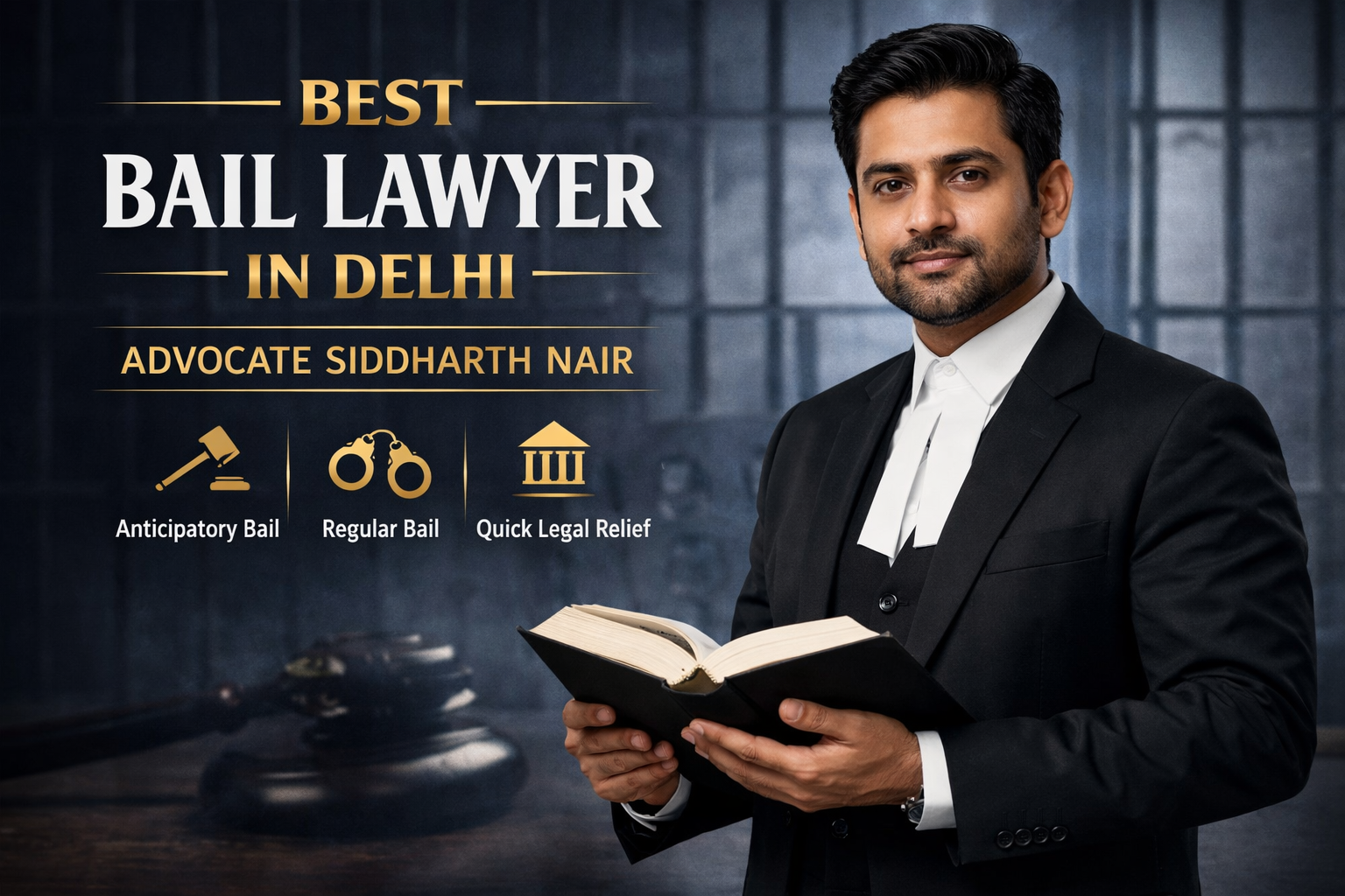 Bail Lawyer in Delhi by Advocate Siddharth Nair