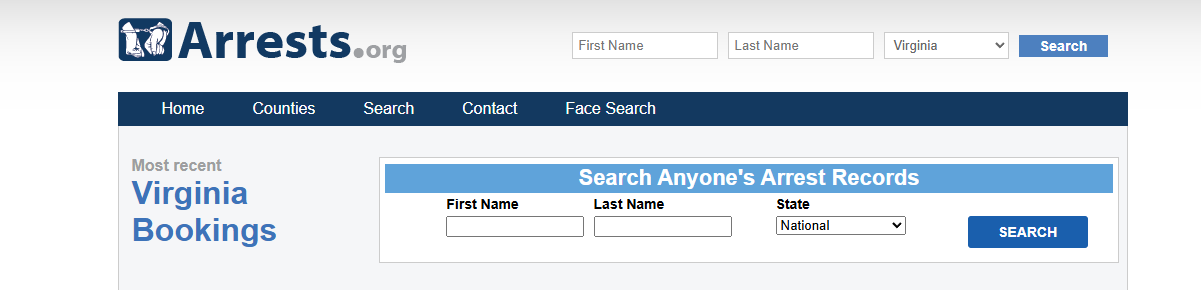 virginiaarrests.co