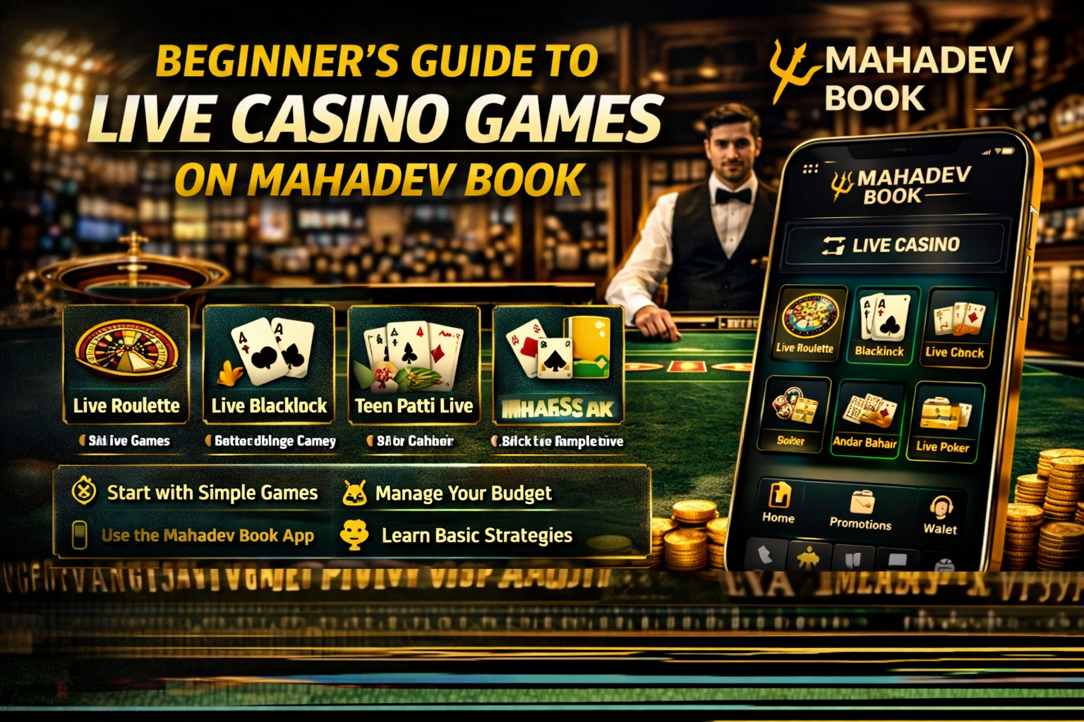Beginner’s Guide to Live Casino Games on Mahadev Book