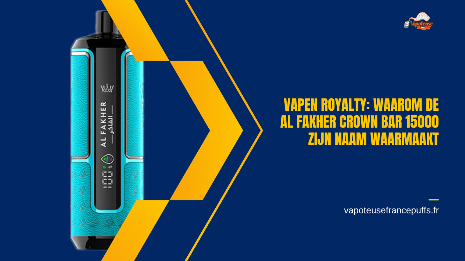Vapen Royalty: Waarom de Al Fakher Crown Bar 15000 Zijn Naam Waarmaakt