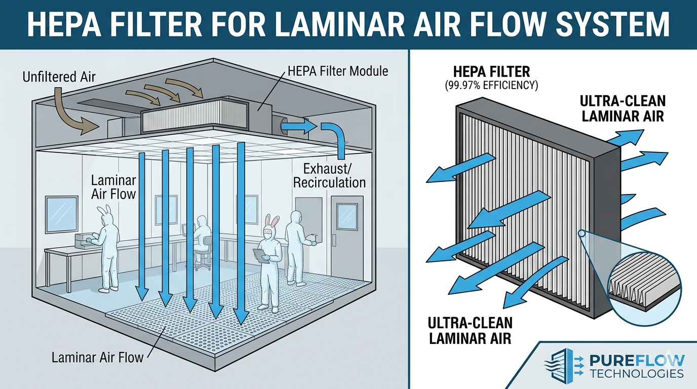How does a HEPA Filter for Laminar Air Flow work?