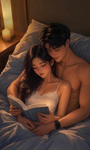 Under the moonlight, their quiet routine.