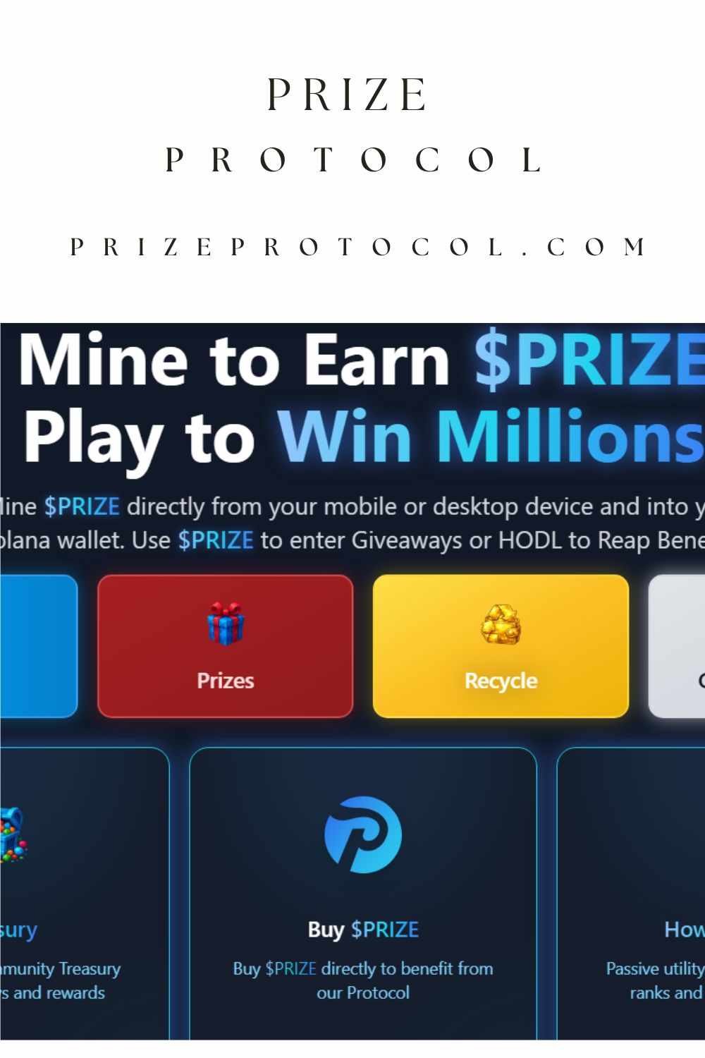Prize Protocol – Website Documentation