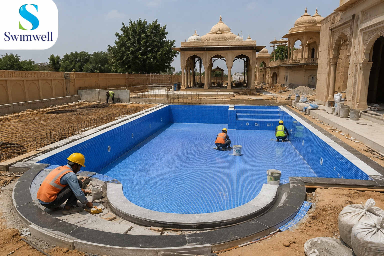 Can swimming pool contractors in Rajasthan build customized pool designs?