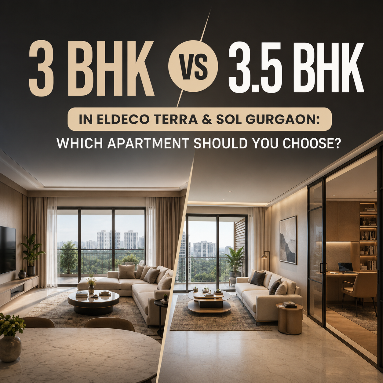 Buying Your First Home at Eldeco Terra and Sol, Sector 80? Here Is Exactly How to Choose Between 3 BHK and 3.5 BHK