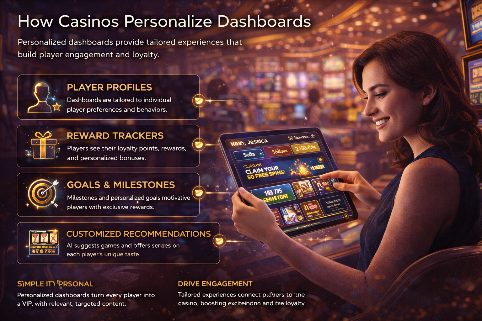 카지노가 대시보드를 개인화하는 방법