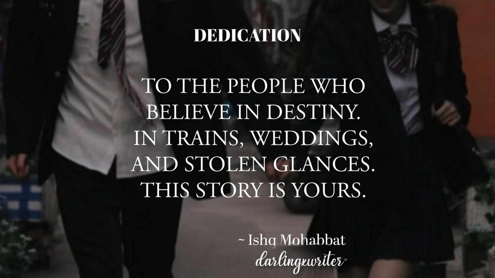 “To the people who believe in destiny