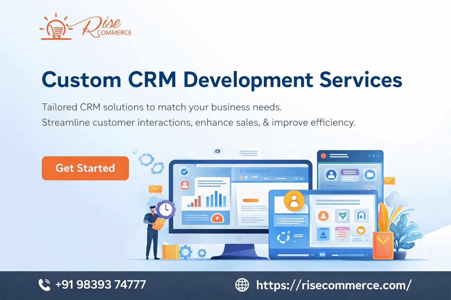 Top Benefits of Choosing Custom CRM Software Development for Your Business - RiseCommerce Solutions
