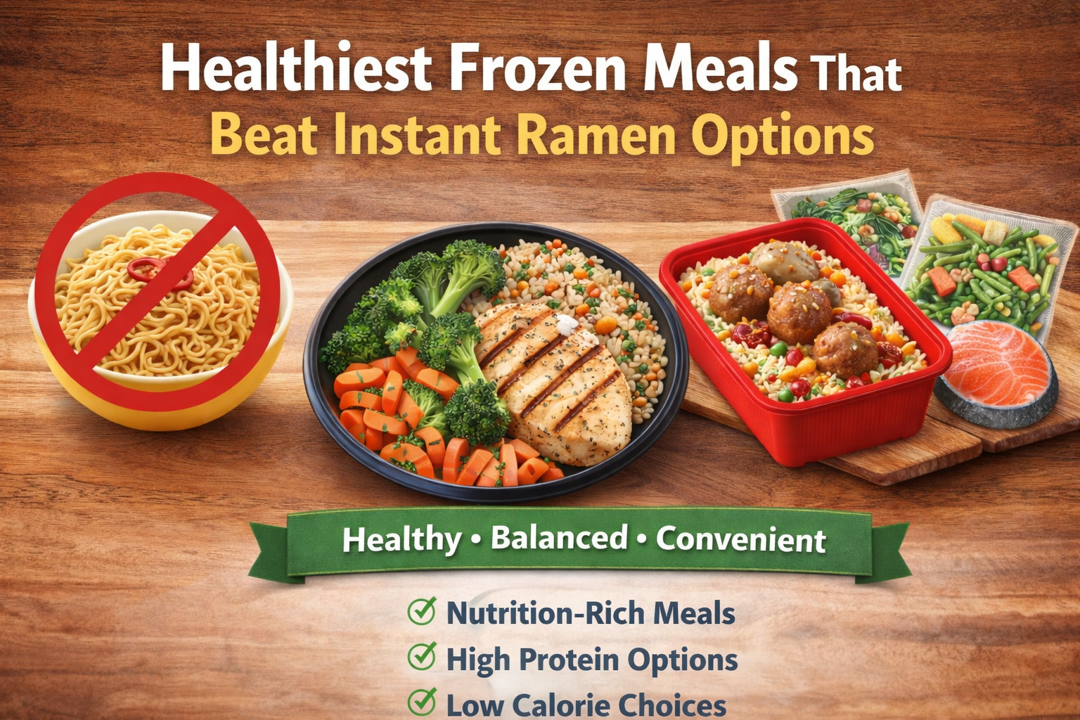 Healthiest Frozen Meals That Beat Instant Ramen Options