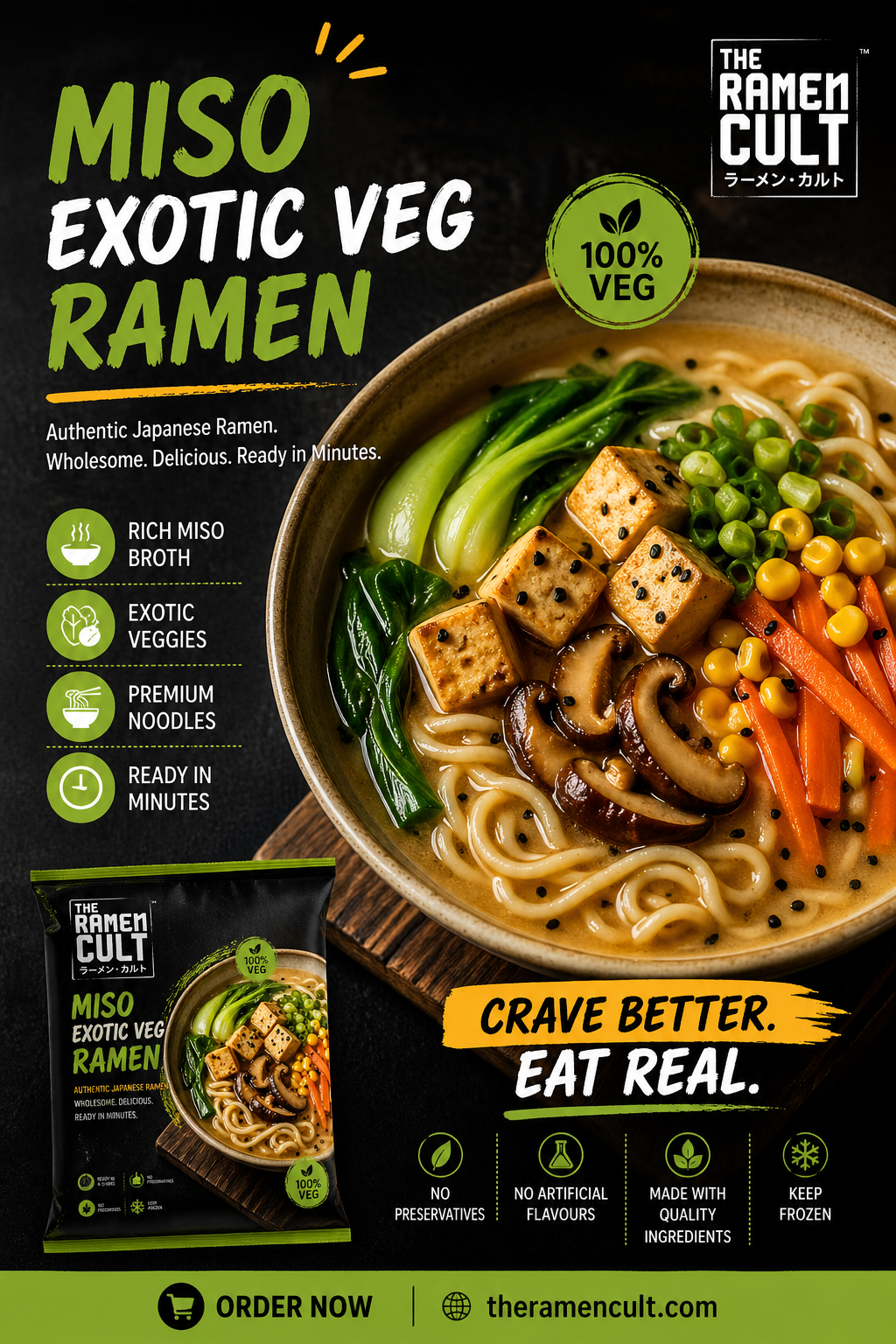 Authentic Miso Exotic Veg Ramen – Ready in Minutes