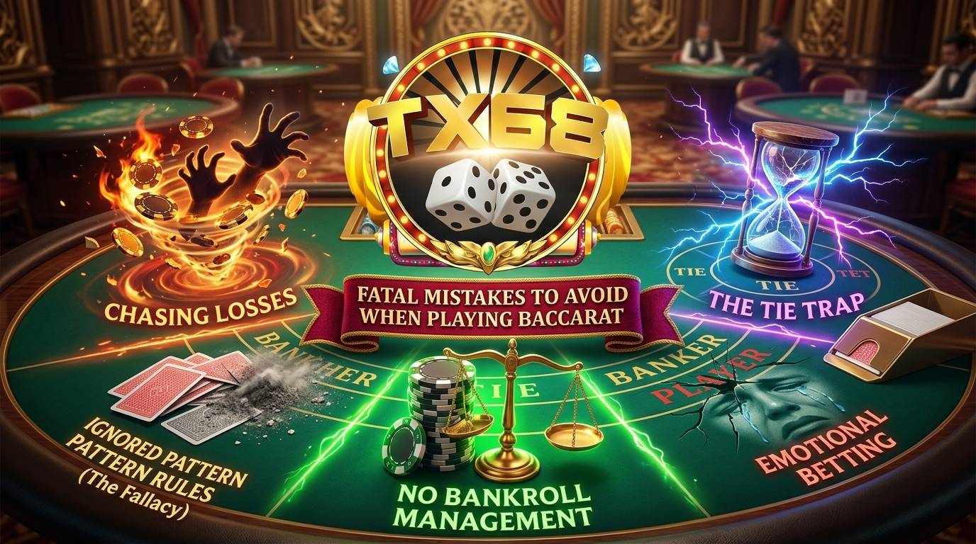 Bí kíp làm chủ luật chơi Baccarat TX68: Từ tân thủ đến cao thủ chuyên nghiệp