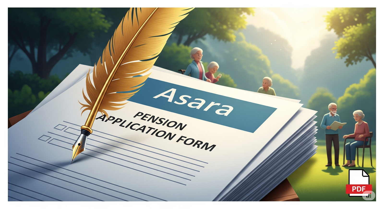 Asara Pension Application Form .pdf / ఆసరా  పెన్షన్ కొరకు దరఖాస్తు