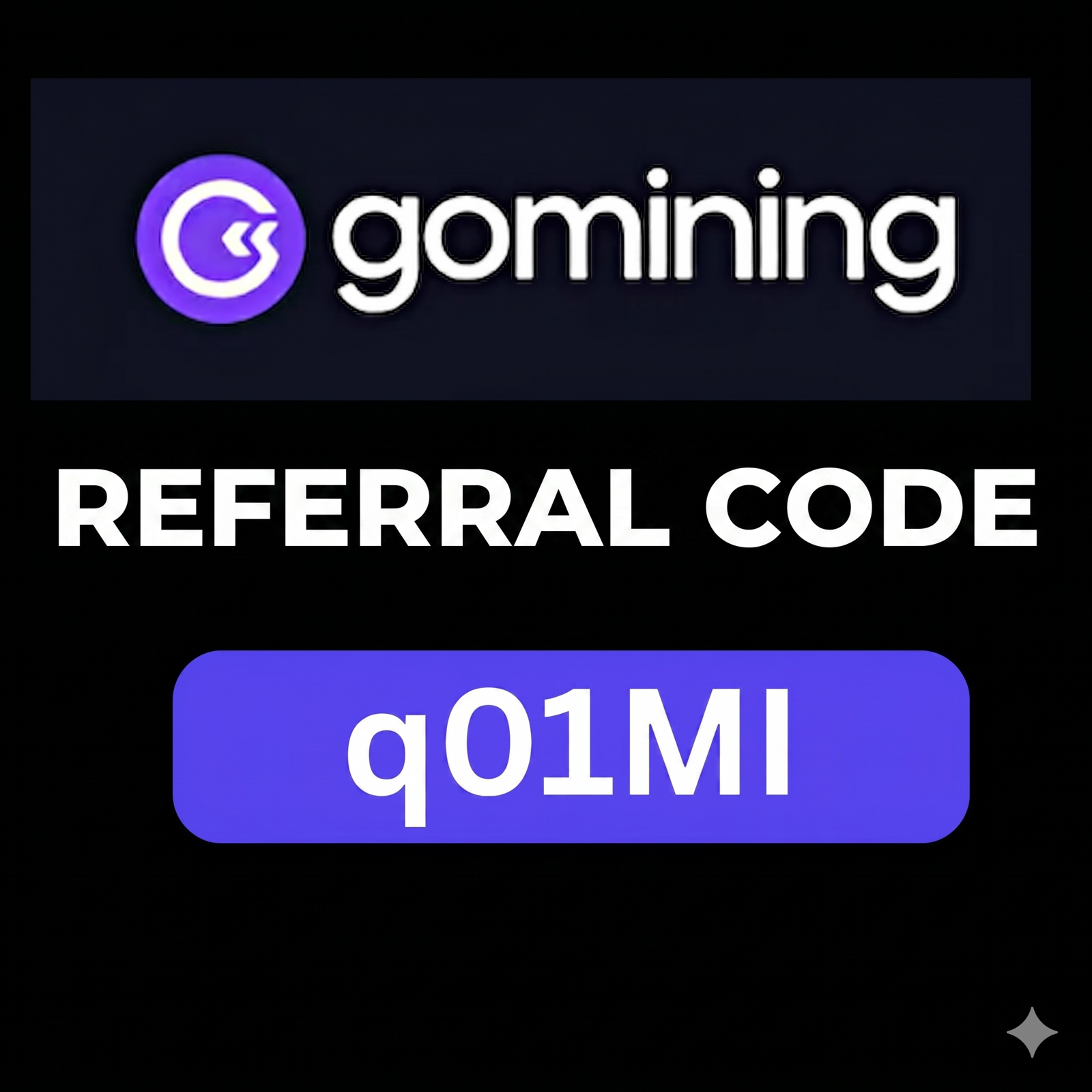 GoMining 100% Working Referral Code "q01MI" Unlock 5% Extra Profit on Earnings