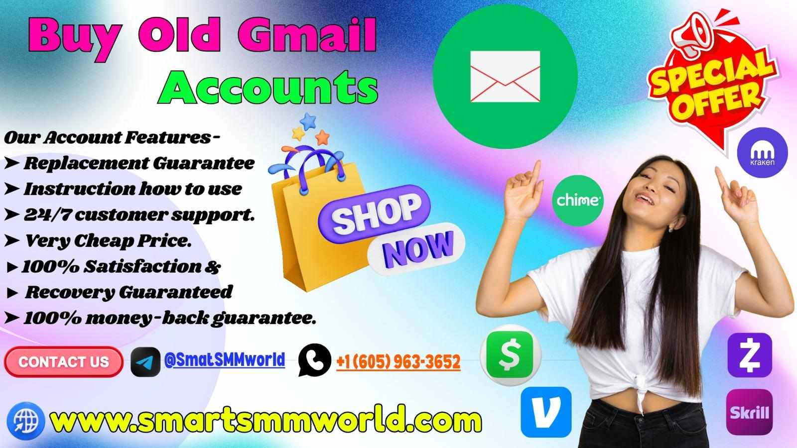 Get-Old Gmail Accounts - 100 safe & USA,Uk Accounts