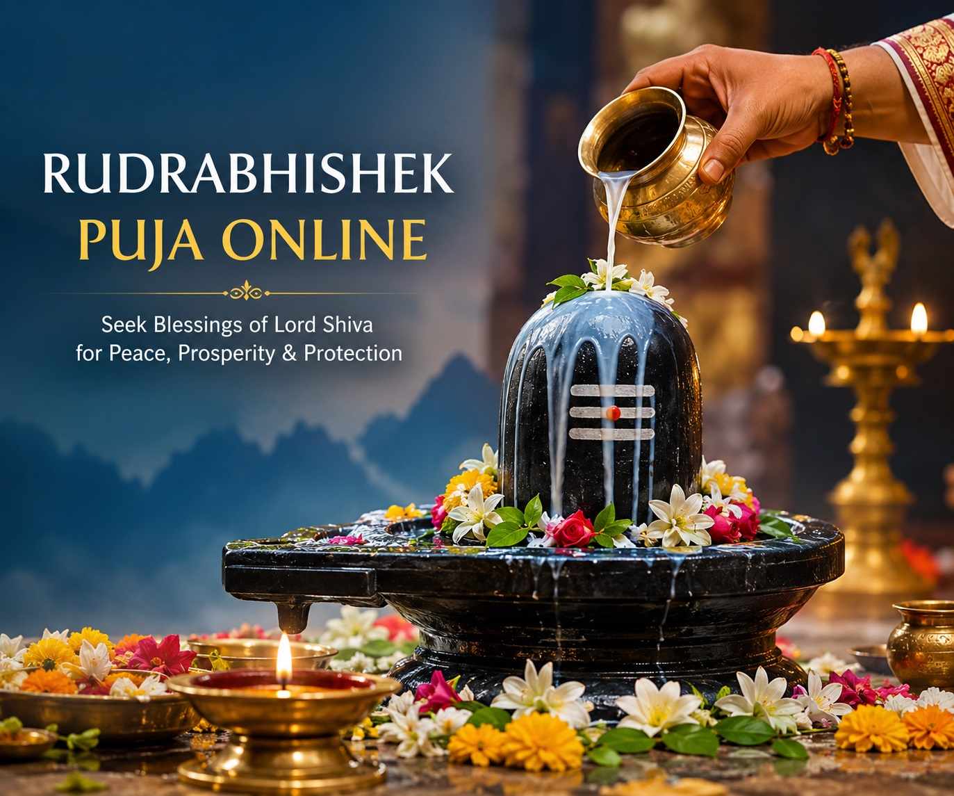 Online Rudrabhishek Puja - Book Pandit for Divine Blessings with Vedaangam