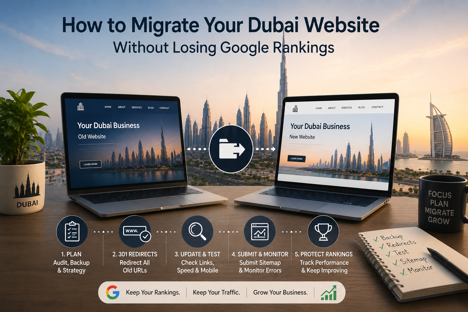How to Migrate Your Dubai Website Without Losing Google Rankings