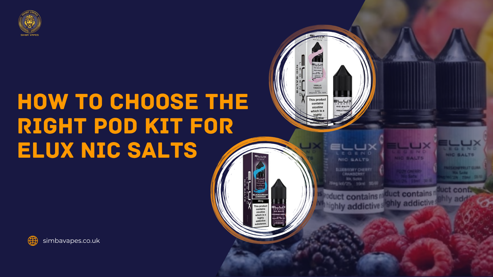 How to Choose the Right Pod Kit for Elux Nic Salts