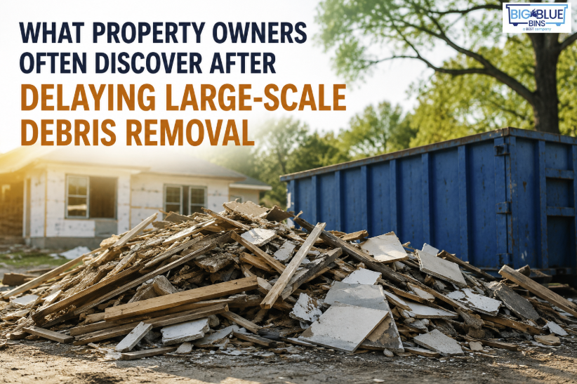 What Property Owners Often Discover After Delaying Large-Scale Debris Removal