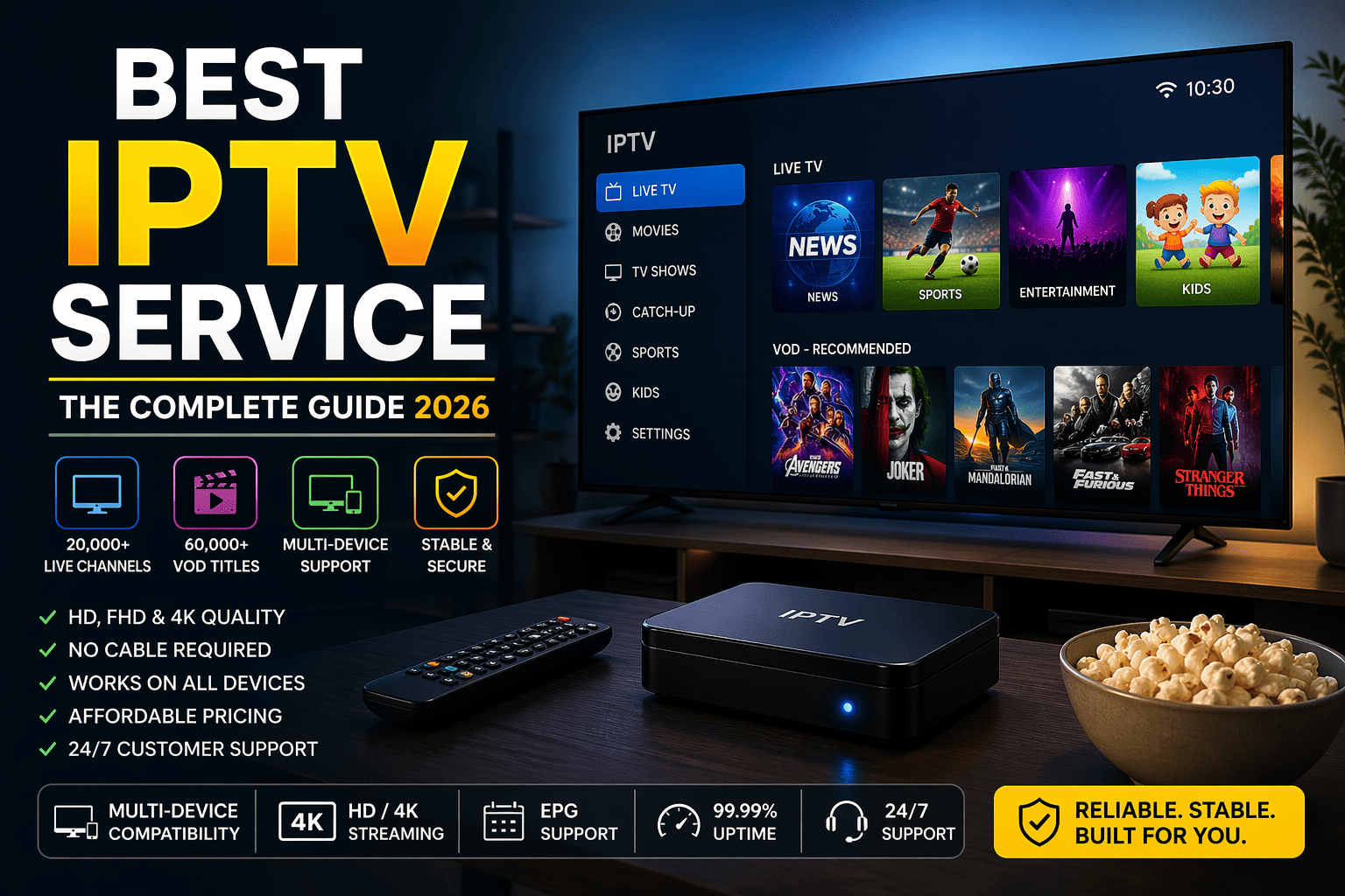 Best IPTV Services in 2026: Complete Guide to Choosing the Right IPTV Provider