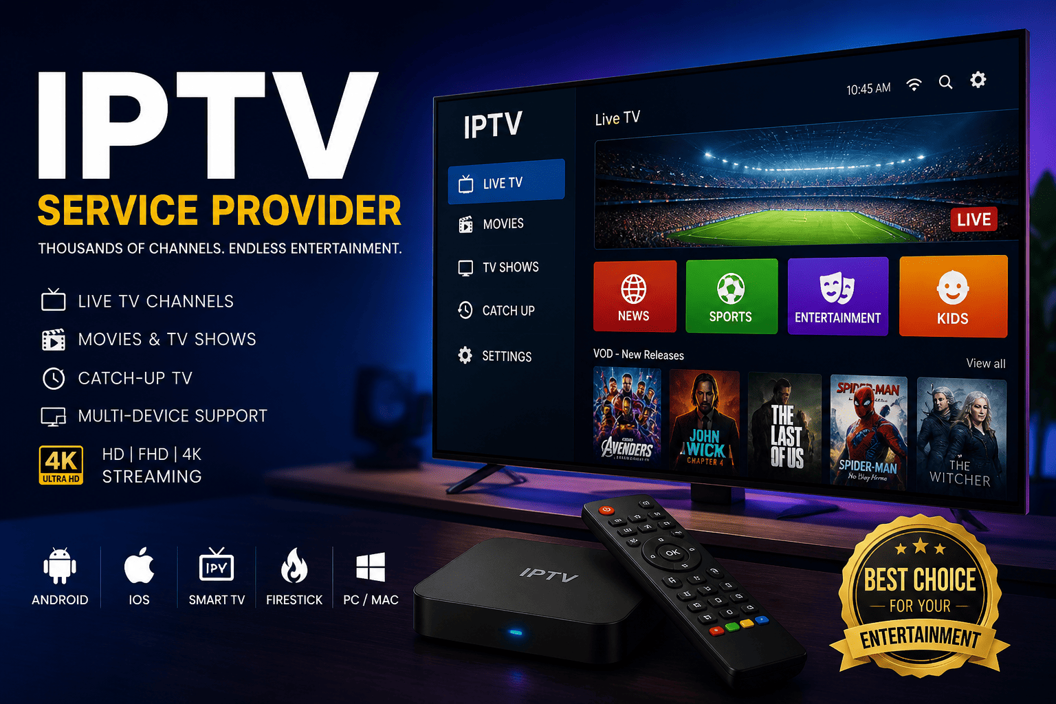 IPTV Service Providers: How to Choose the Best IPTV in 2026