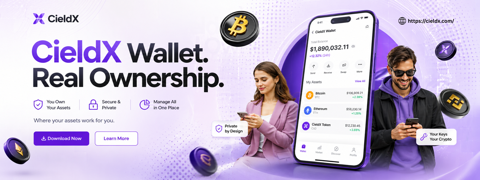 CieldX Wallet App: The Best Crypto Wallet for Secure Recovery
