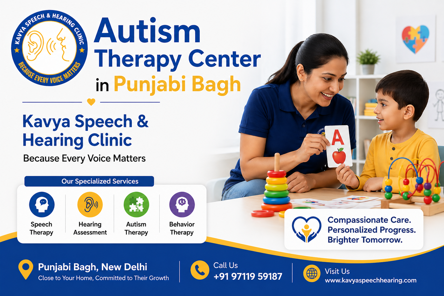 Autism Therapy Center in Punjabi Bagh | Kavya Speech & Hearing Clinic
