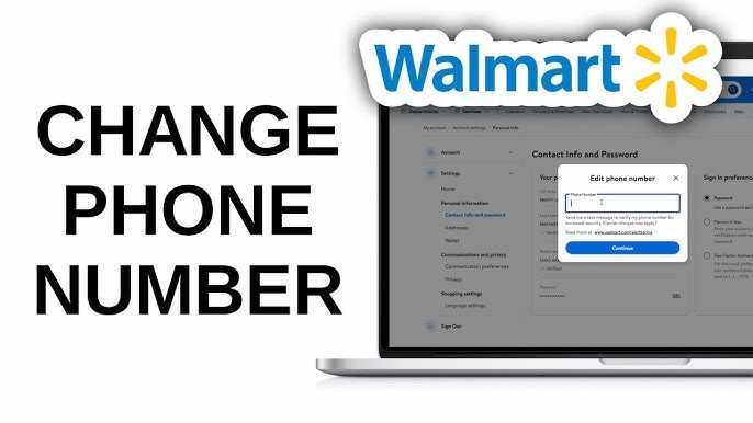 How to Change Phone Number & Reset Device in Walmart 2-Step Verification