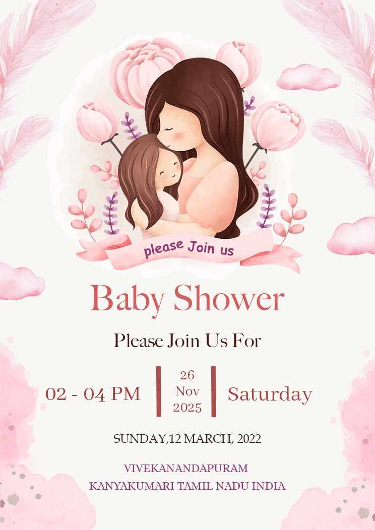 Traditional Baby Shower Invitation