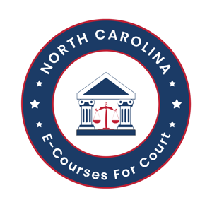 E-course for court North Carolina logo