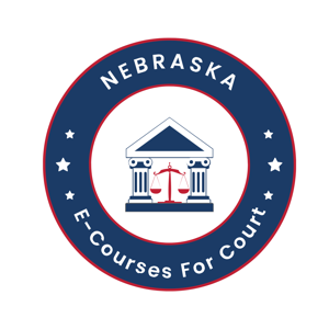 E-Course for Court Nebraska logo