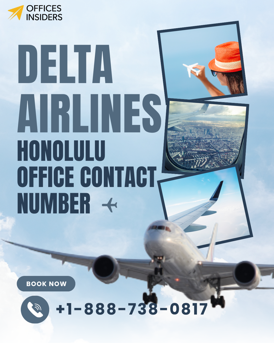 Delta Airlines Honolulu Office Contact Number +1-888-738-0817