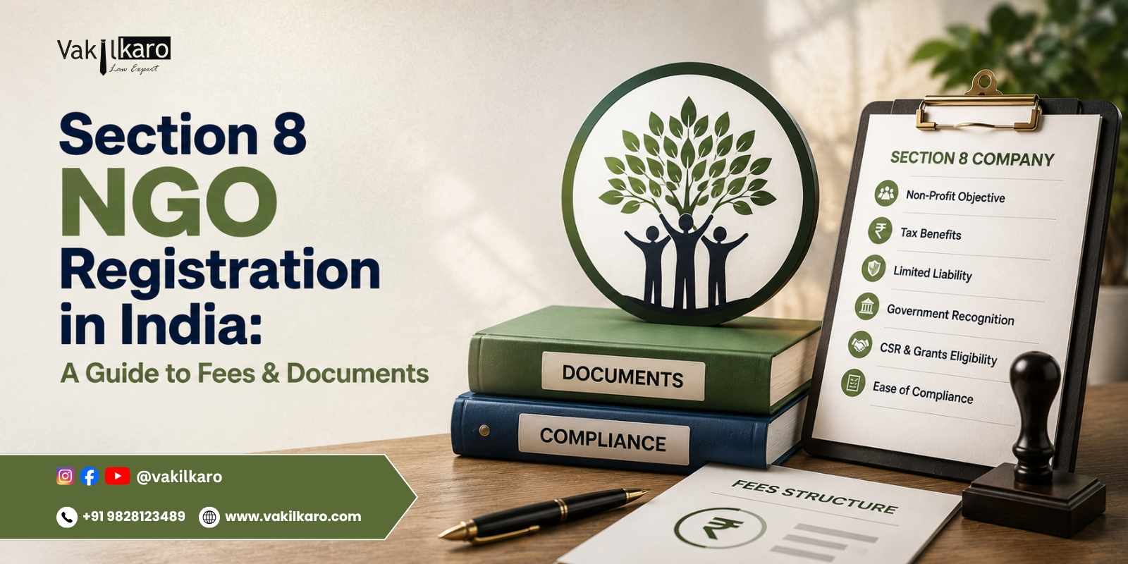Section 8 NGO Registration in India: A Guide to Fees & Documents