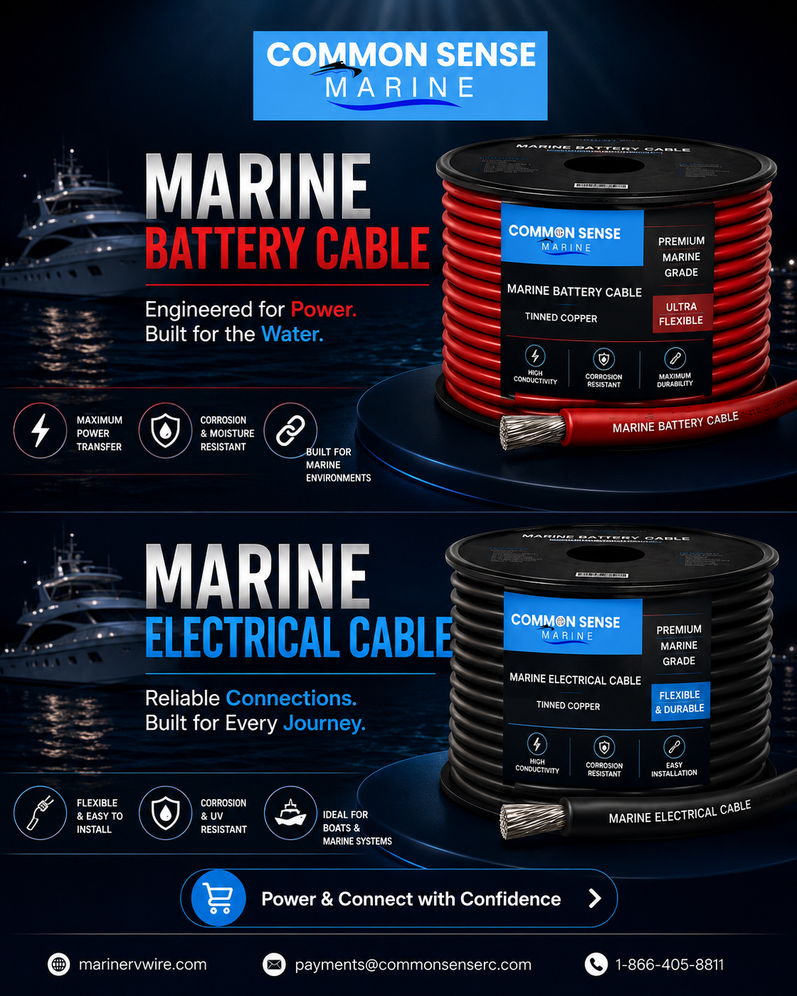 Marine Battery Cable vs Marine Electrical Cable: What’s the Difference and Why It Matters