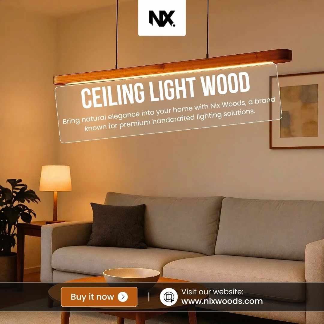 Luxury Wooden Ceiling Light for Elegant Modern Home Decor