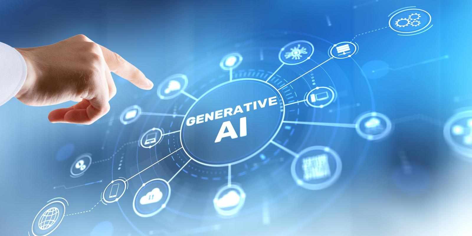 Generative AI Technology, Artificial Intelligence and Machine Learning Concept