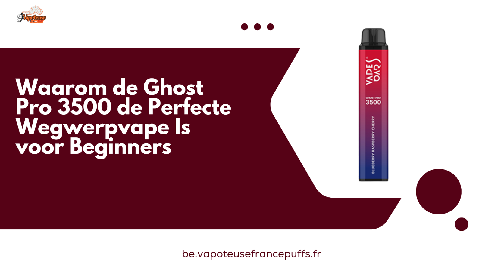 Waarom de Ghost Pro 3500 de Perfecte Wegwerpvape Is voor Beginners