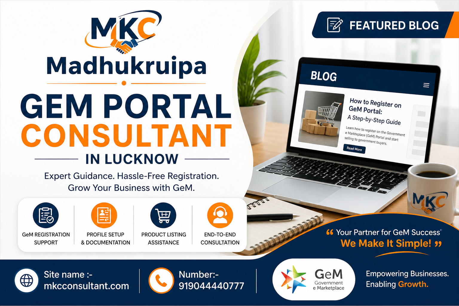 Top GeM Portal Consultant in Lucknow for Government Marketplace Support