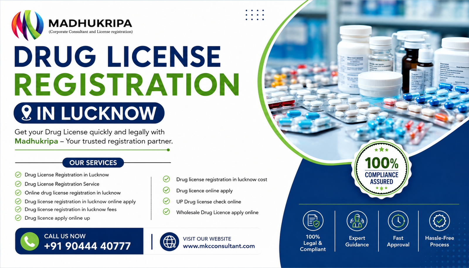 How to Apply for Wholesale Drug License Registration in Lucknow