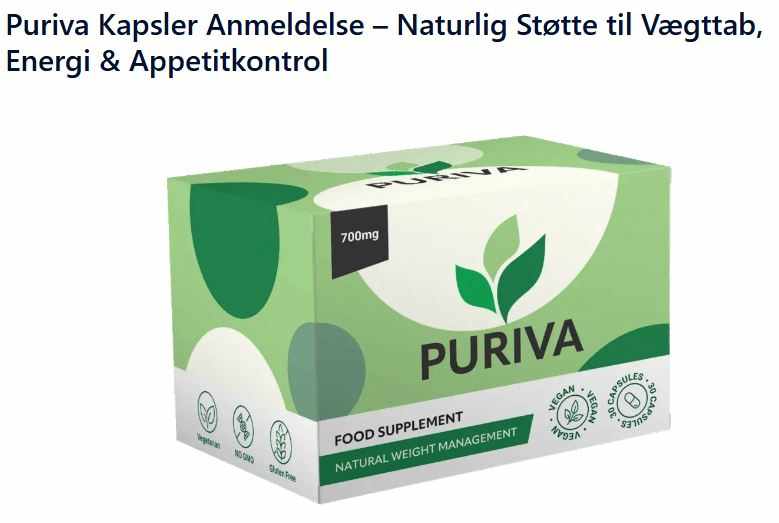Puriva kapsler – Din vej til balanceret velvære
