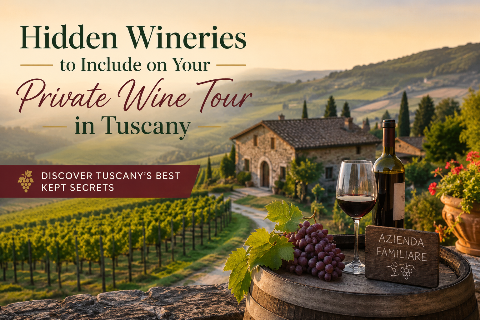 Hidden Wineries to Include on Your Private Wine Tour in Tuscany