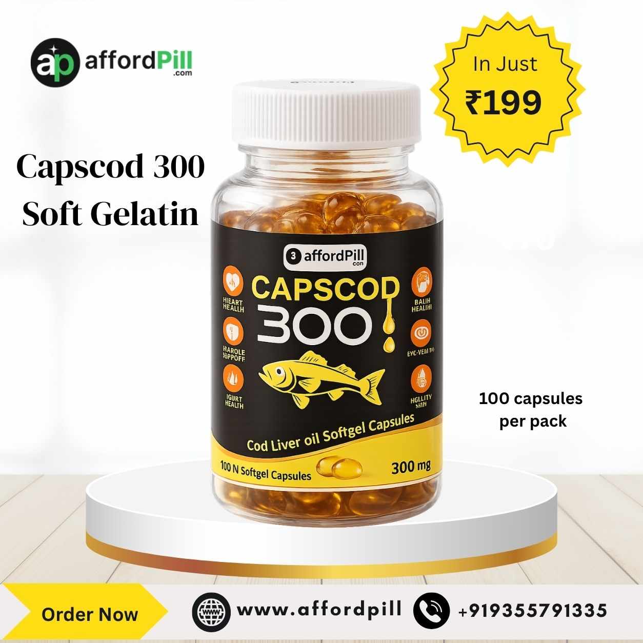 Buy CAPSCOD 300 Soft Gelatin Online from Affordpill