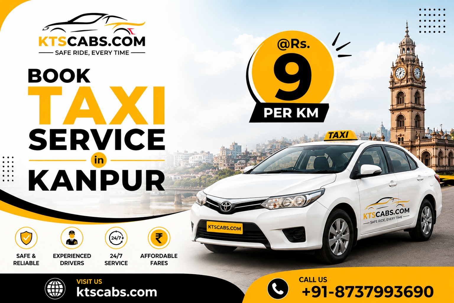 Explore Kanpur with Ktscabs Taxi Service for Comfortable Travel