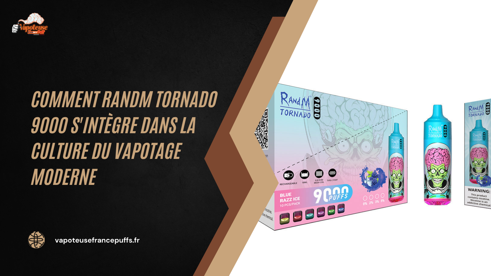 Comment RandM Tornado 9000 s'intègre dans la culture du vapotage moderne