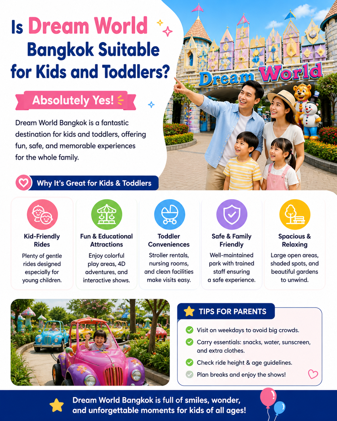 Is Dream World Bangkok Suitable for Kids and Toddlers?