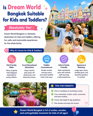 Is Dream World Bangkok Suitable for Kids and Toddlers?