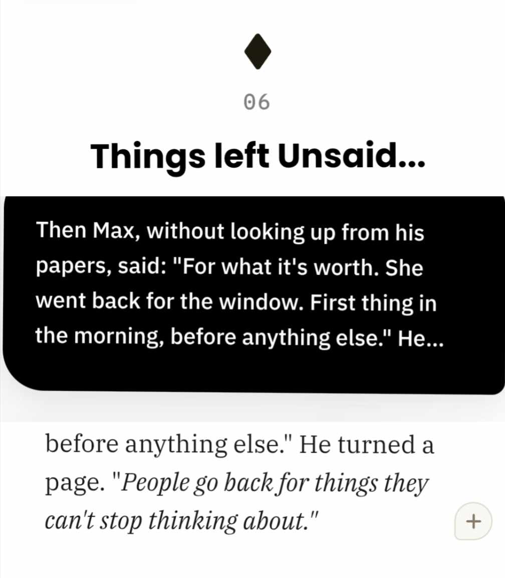 Unfinished business