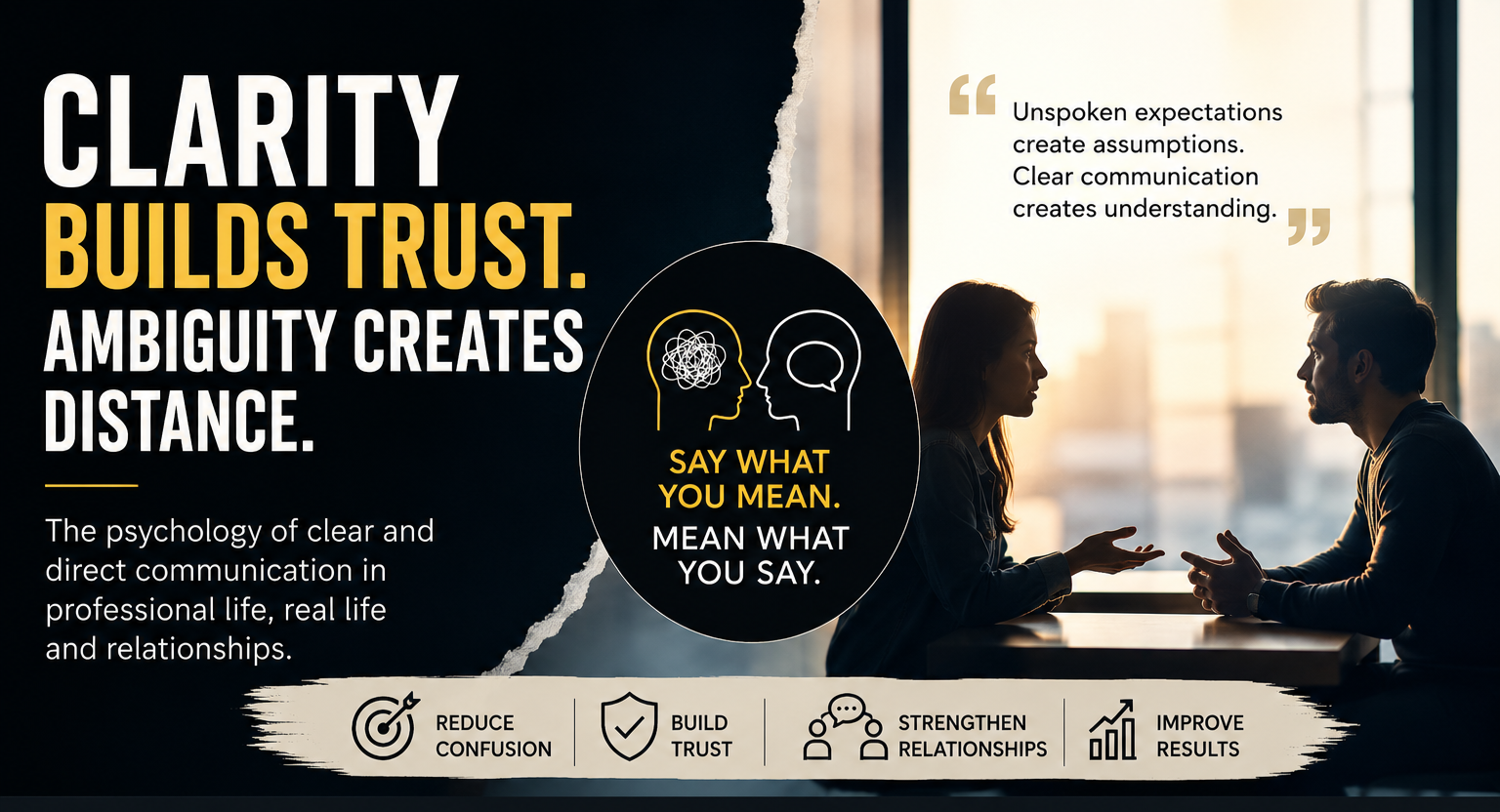 𝗧𝗵𝗲 𝗪𝗼𝗿𝗹𝗱 𝗗𝗼𝗲𝘀𝗻'𝘁 𝗛𝗮𝘃𝗲 𝗮 𝗖𝗼𝗺𝗺𝘂𝗻𝗶𝗰𝗮𝘁𝗶𝗼𝗻 𝗣𝗿𝗼𝗯𝗹𝗲𝗺. 𝗜𝘁 𝗛𝗮𝘀 𝗮 𝗖𝗹𝗮𝗿𝗶𝘁𝘆 𝗣𝗿𝗼𝗯𝗹𝗲𝗺.