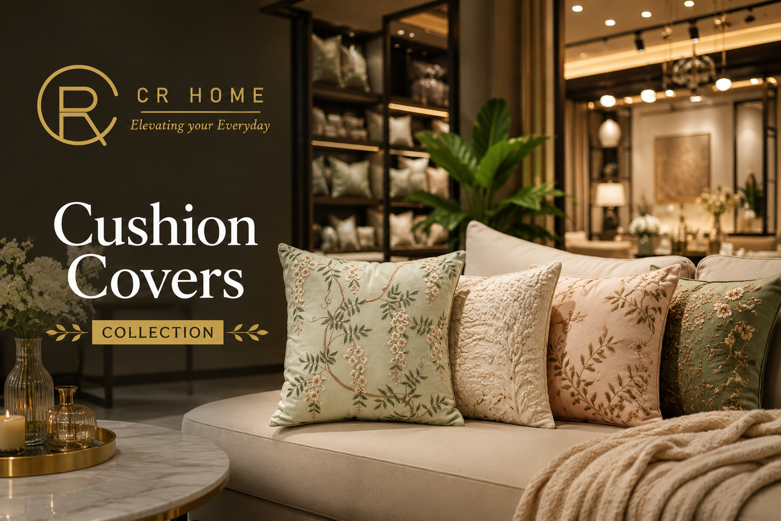 Festive Cushion Cover Collection – Diwali to Christmas | CR Home