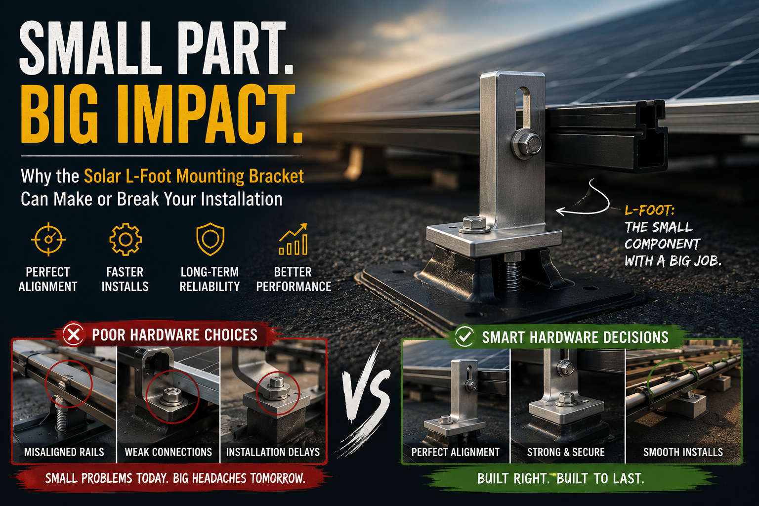 Solar L-Foot Mounting Bracket: Why Small Mounting Components Can Create Big Problems
